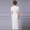 Summer White Organza 3D Flower Dress 3