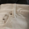 Summer White Pure Cotton Straight-cut Five-point Denim Shorts