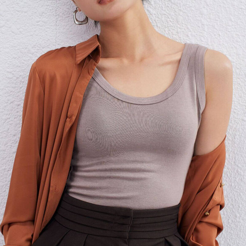 Summer Worsted Wool Antibacterial Sunscreen Sports Vest