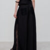 Summer Lace - spliced Casual Laid-back Wide-leg Pants