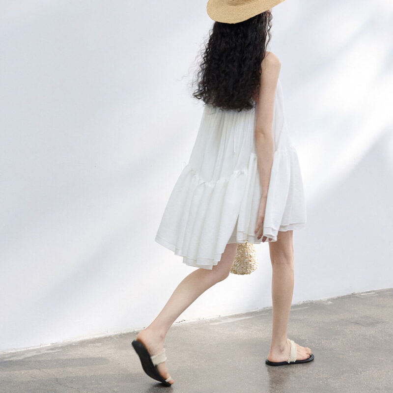 Tencel Cake Suspender Skirt 2