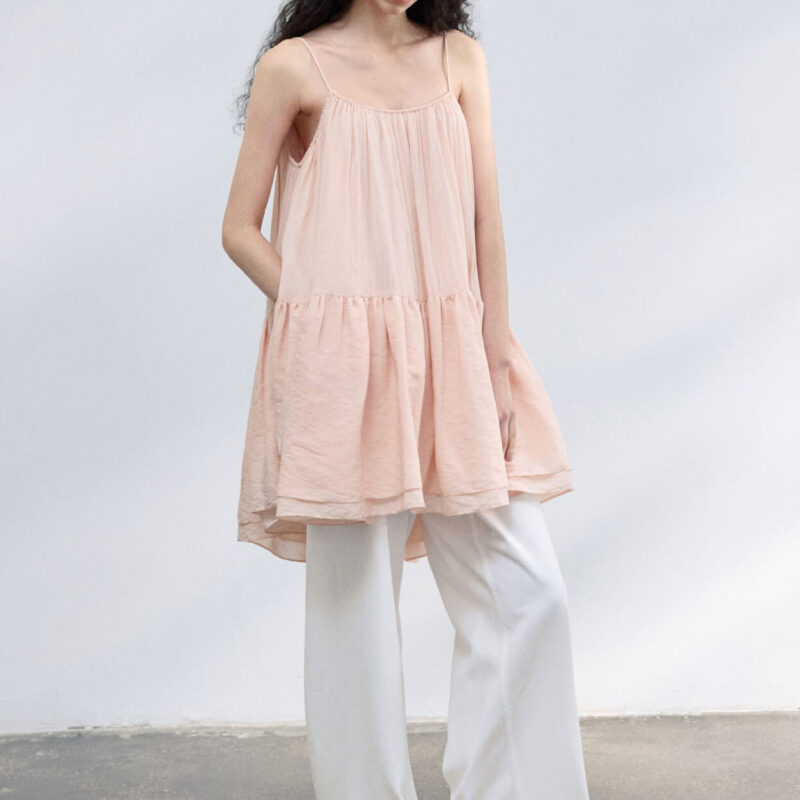 Tencel Cake Suspender Skirt 7