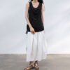 Tencel Drape Neck Double Layer Vest 3