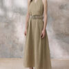 Tencel French-style Halter-neck Backless Dress