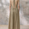 Tencel French-style Halter-neck Backless Dress