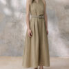 Tencel French-style Halter-neck Backless Dress