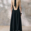 Tencel French-style Halter-neck Backless Dress