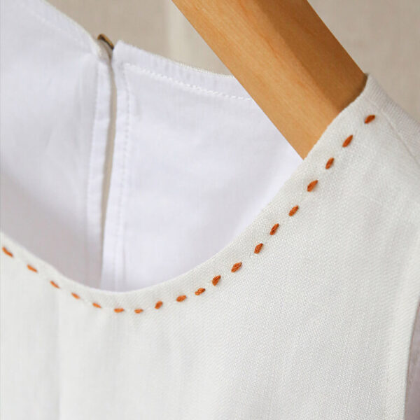 Tencel Linen A Line Vest Dress 5
