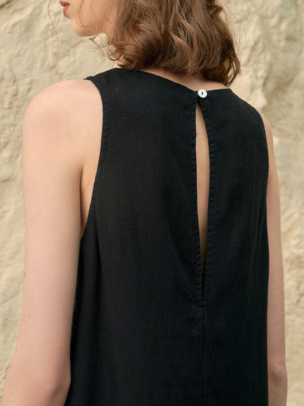 Tencel Linen A Line Vest Dress 8