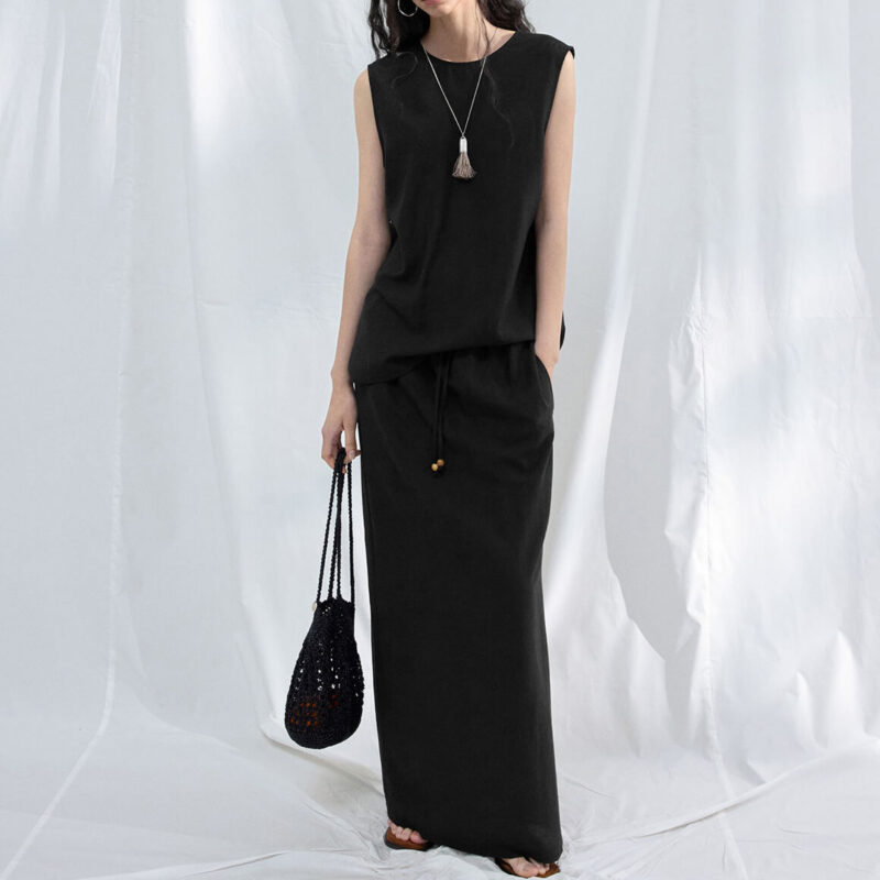 Tencel Linen Irregular Reversible Sleeveless Top 10