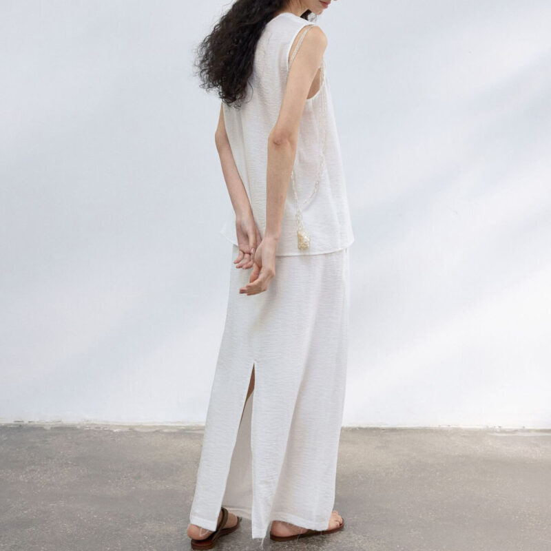 Tencel Linen Irregular Reversible Sleeveless Top 2