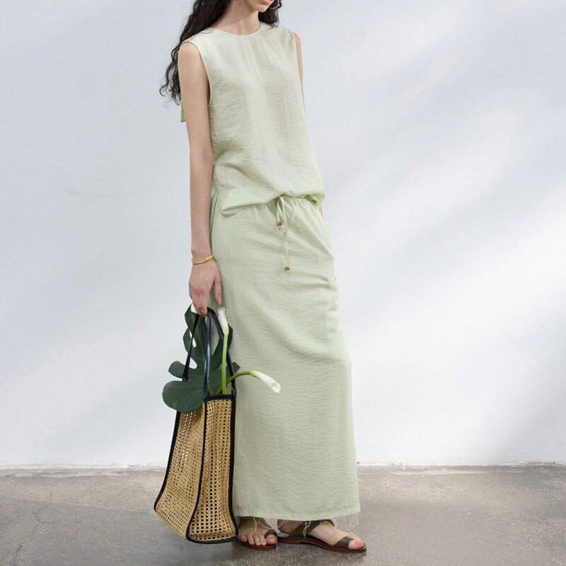 Tencel Linen Irregular Reversible Sleeveless Top 3