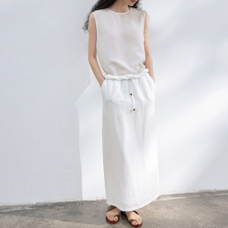 Tencel Linen Irregular Reversible Sleeveless Top 6