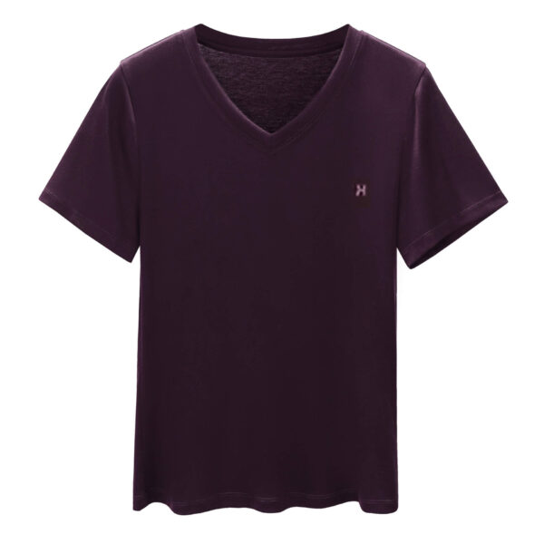 Tencel Lyocell Cooling V Neck T shirt 1