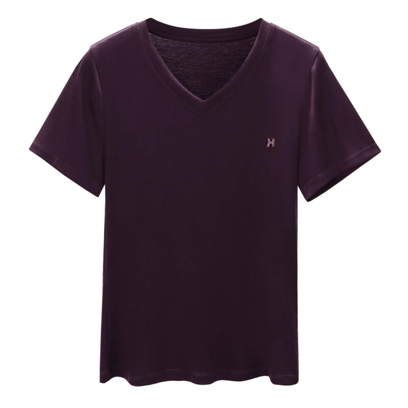 Tencel Lyocell Cooling V Neck T shirt 1