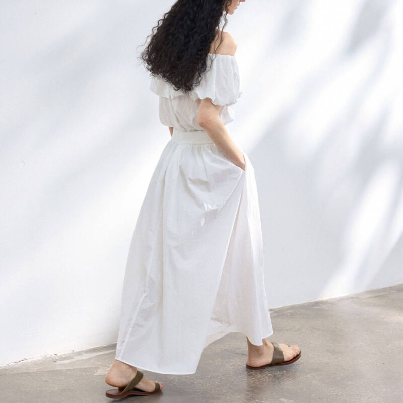 Tencel Off shoulder Textured Top 6