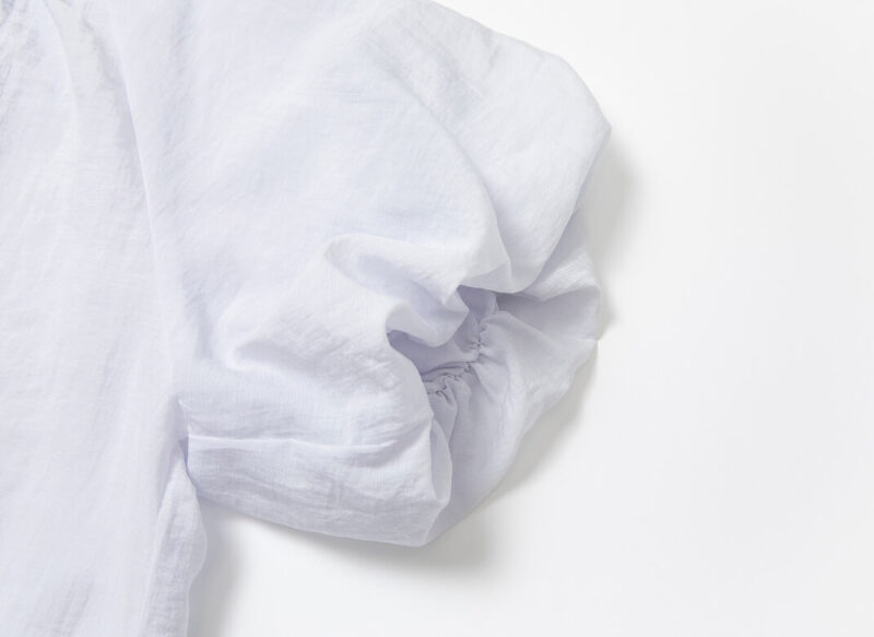 Tencel Puff Sleeve Textured Top 13