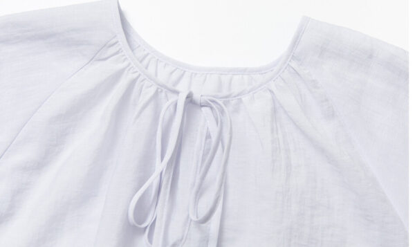 Tencel Puff Sleeve Textured Top 14
