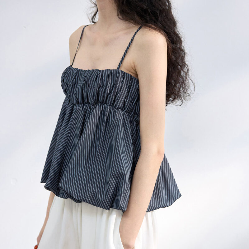 Tencel Striped Bandeau Vest 2
