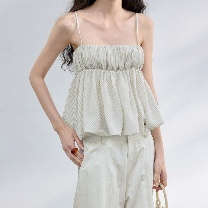 Tencel Striped Bandeau Vest 3