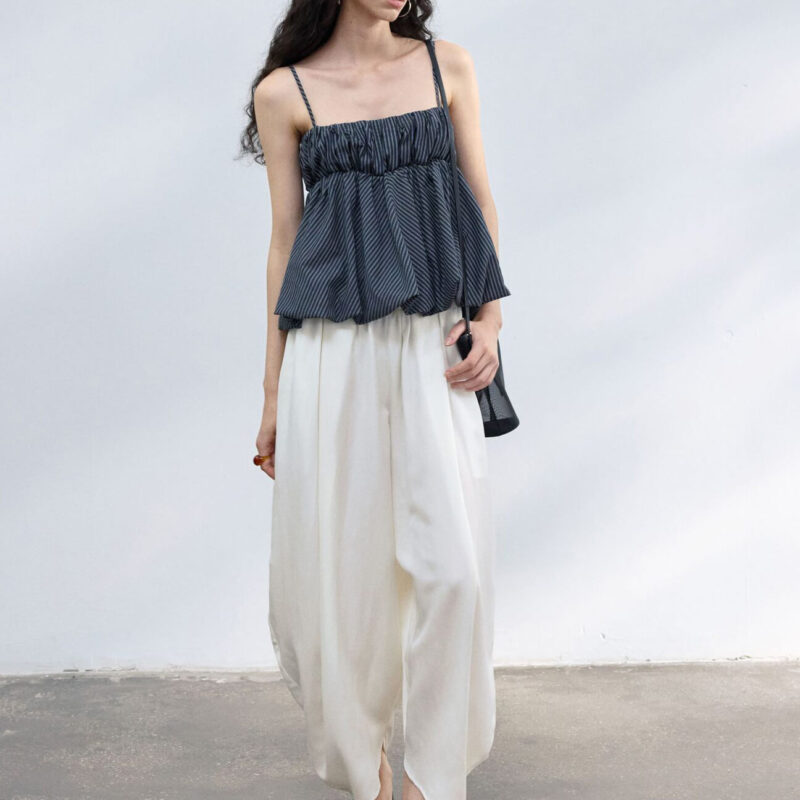 Tencel Striped Bandeau Vest 8