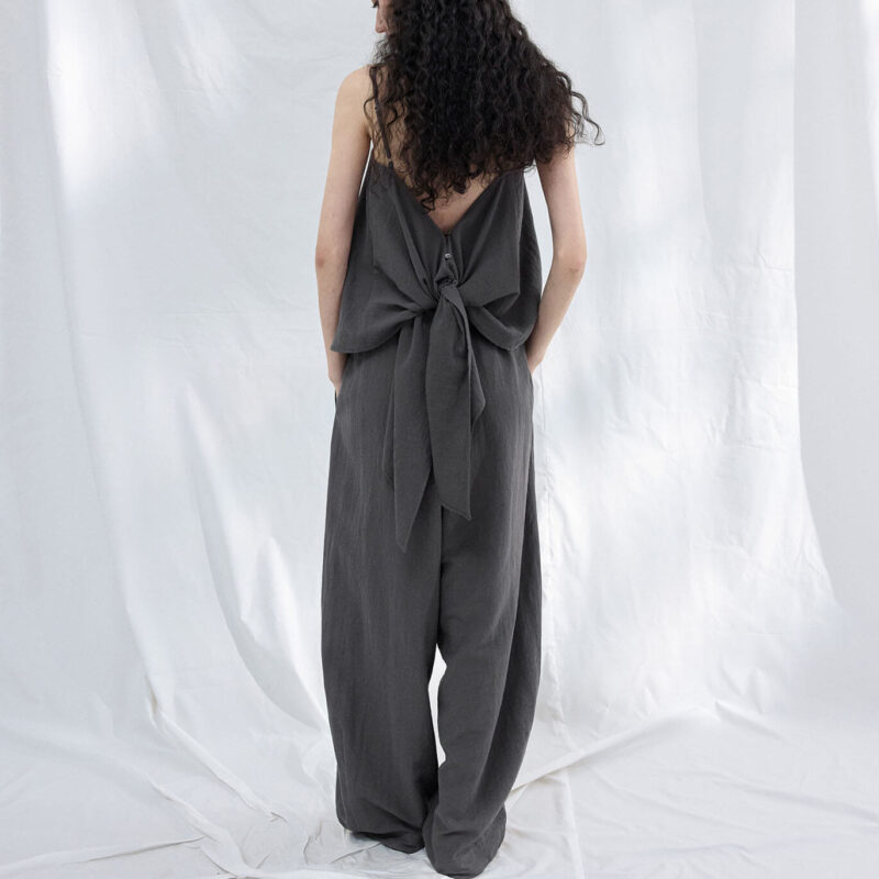 Textured Linen Cotton Slit Sleeveless Camisole 7