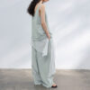 U neck Tencel sand washed texture camisole 2