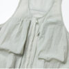 U neck Workwear Drawstring Wrinkled Vest 11