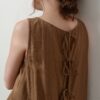 Vacation-style Back Tie Sleeveless Dress