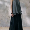 Vacation-style Tencel Pleated Sling Vest