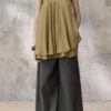 Vacation-style Tencel Pleated Sling Vest