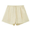 Vertical Striped Linen Shorts 1