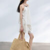 Vertical Striped Linen Shorts 4