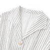 Waist-cinching Striped Single-breasted Buttons Shirt Dress