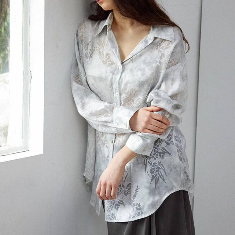 Watercolor Lightweight Jacquard Shirt 4