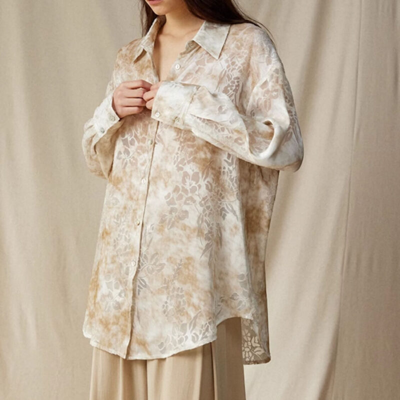 Watercolor Lightweight Jacquard Shirt 7