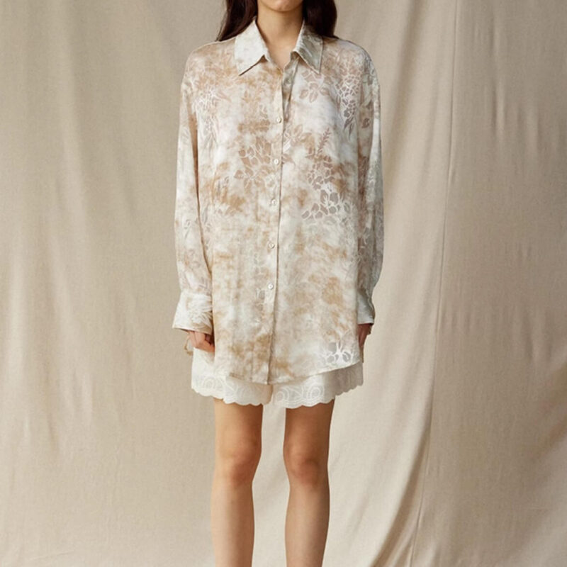 Watercolor Lightweight Jacquard Shirt 8