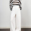 White Tencel Linen Lounge Pants 3