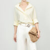 White and Yellow Casual Lapel Shirt 10