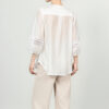 White and blue three quarter sleeve shirt 11