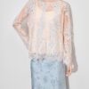 White and pink long sleeved lace shirt 7