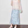 White and pink long sleeved lace shirt 9