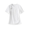 White pleated waist slimming T shirt 8