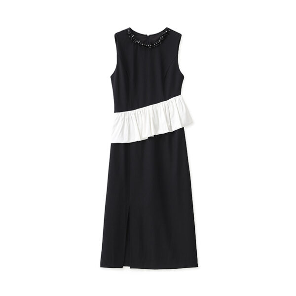 Work wear ruffle stitching high-end dress