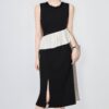Work wear ruffle stitching high-end dress