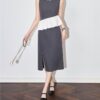 Work wear ruffle stitching high-end dress