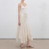 Curved Division High Waist Lace Velvet Irregular Fishtail Skirt