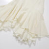 Curved Division High Waist Lace Velvet Irregular Fishtail Skirt