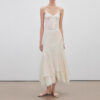 Curved Division High Waist Lace Velvet Irregular Fishtail Skirt