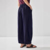 Summer Silk Retro Sickle Pants Reversible Casual Nine Length Pants